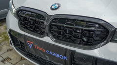 BMW 3 Series 330i M340i LCI G20 G21 2023-ON with Aftermarket Parts - Grill Pre-preg Carbon Fiber from TAKD Carbon