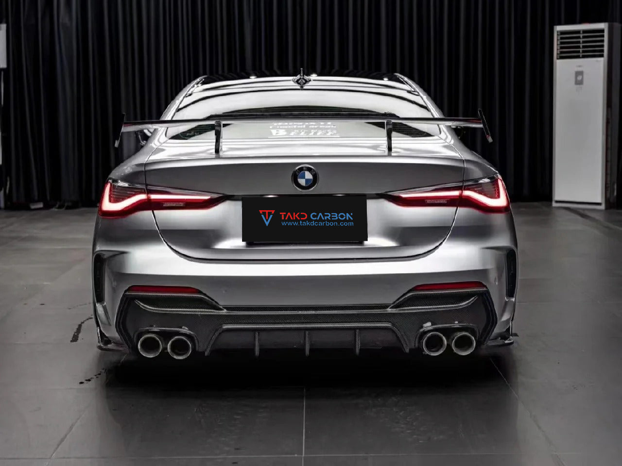 TAKD Carbon BMW 4 Series G22 G23 G26 i4 & Gran coupe 430i M440i Side Skirts Front Canards Rear Diffuser & Canards Carbon Fiber 