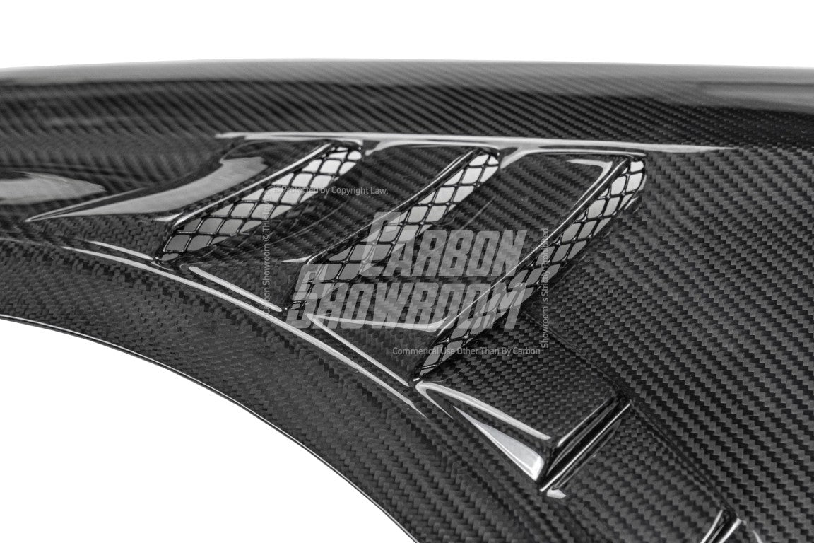 Audi RS3 8V.5 2018 2019 2020 with Aftermarket Parts - Front Fenders Pre-preg Carbon Fiber from TAKD Carbon