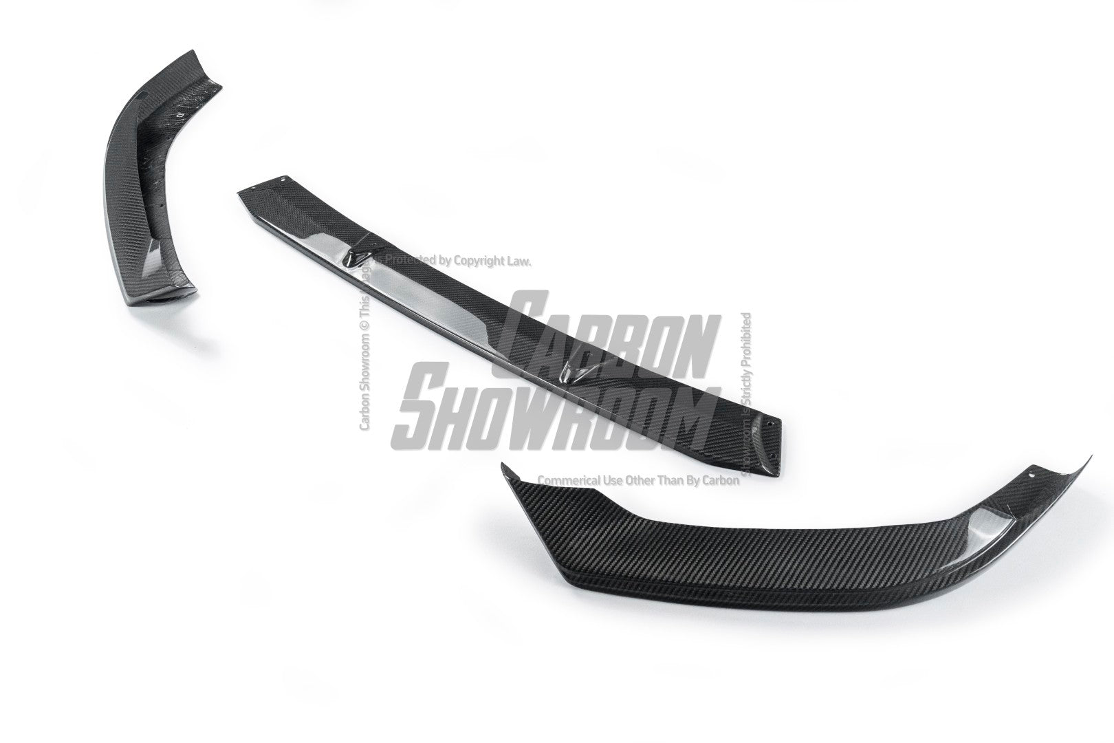 Audi S5 A5 S-line (with s-line bumper) B9 2017-2019 with Aftermarket Parts - Front Lip Pre-preg Carbon Fiber from TAKD Carbon