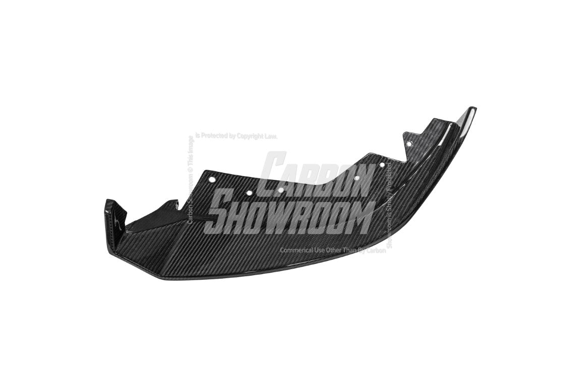 BMW 3 Series 330i (with M-package bumper,Does not fit base model) M340i G20 G21 LCI 2023-ON with Aftermarket Parts - V2 Style Front Lip Pre-preg Carbon Fiber from TAKD Carbon