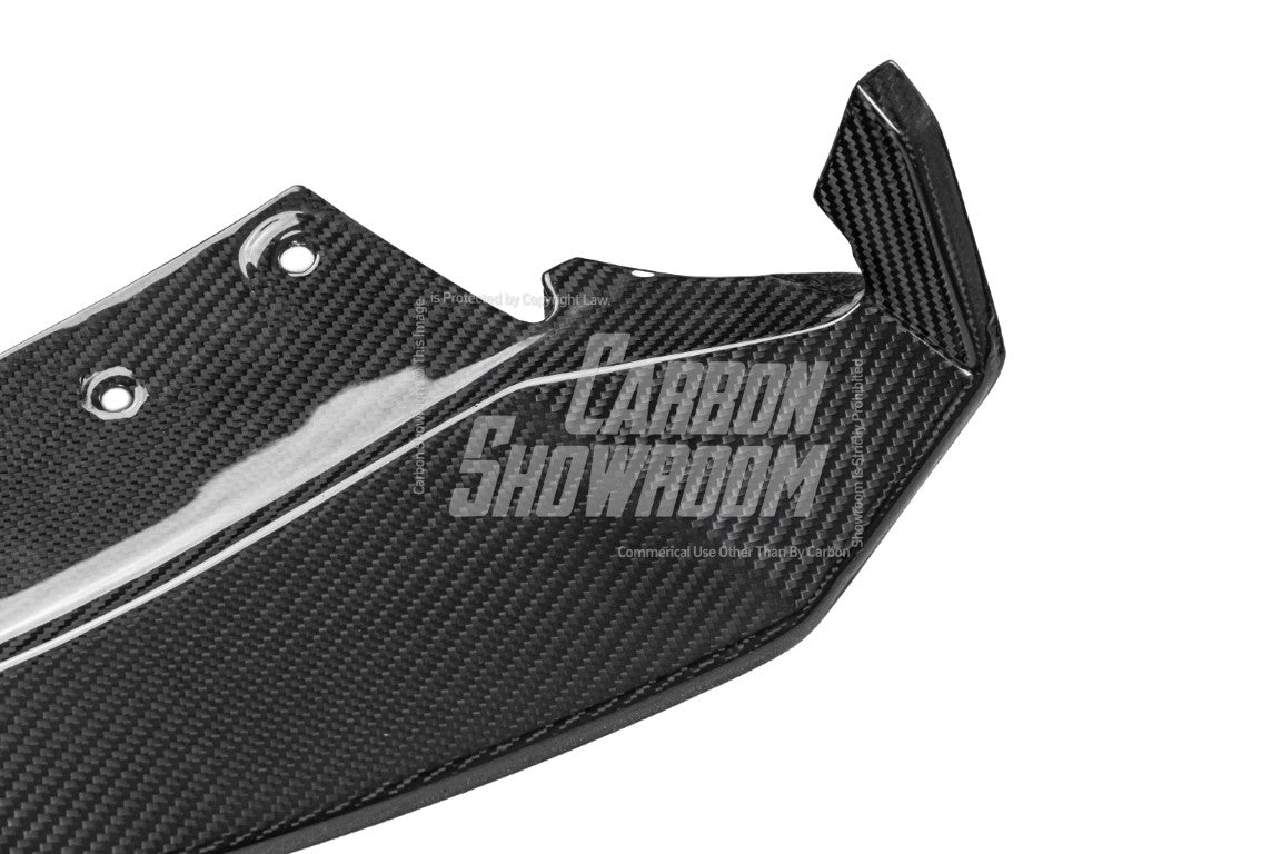 BMW 3 Series 330i (with M-package bumper,Does not fit base model) M340i G20 G21 LCI 2023-ON with Aftermarket Parts - V2 Style Front Lip Pre-preg Carbon Fiber from TAKD Carbon