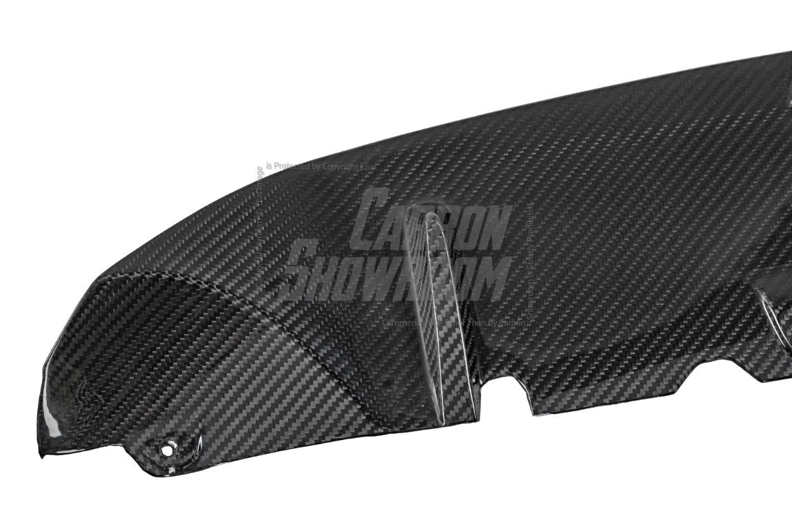 BMW 3 Series 330i (with M-package bumper, does not fit base model) M340i G20 Pre-LCI 2019 2020 2021 2022 with Aftermarket Parts - V1 Style Front Lip Pre-preg Carbon Fiber from TAKD Carbon