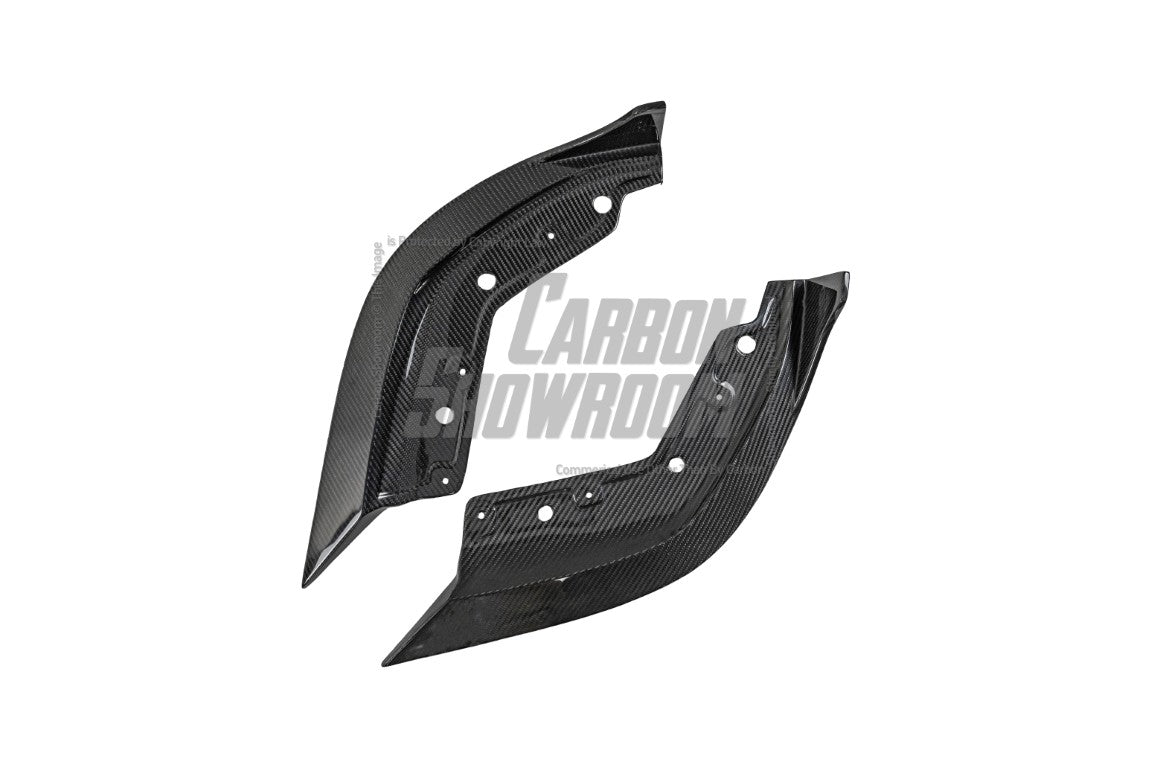 BMW 3 Series 330i (with M-package bumper, does not fit base model) M340i G20 Pre-LCI 2019 2020 2021 2022 with Aftermarket Parts - V1 Style Front Lip Pre-preg Carbon Fiber from TAKD Carbon
