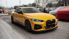 BMW 4 Series 430i M440i G22 G23 2020-ON & 4 Series Gran Coupe M440i 430i (with M-package bumper,Does not fit base model) G26 2022-ON & I4 M50 / e Drive 40 (with M-package bumper,Does not fit base model) G26 2022-ON with Aftermarket Parts - Side Skirts Pre-preg Carbon Fiber from TAKD Carbon