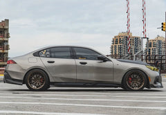 BMW 5 Series 530 540 & i5 e/x Drive40 M60 G60 G61 2024-ON with Aftermarket Parts - V1 Style Side Skirts Pre-preg Carbon Fiber from TAKD Carbon