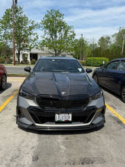 BMW 5 Series 530 540 (with M-package bumper, does not fit base model) & i5 e/x Drive40 (with M-package bumper, does not fit base model) M60 G60 G61 2024-ON with Aftermarket Parts - V1 Style Air Intake Vents Cover Pre-preg Carbon Fiber from TAKD Carbon