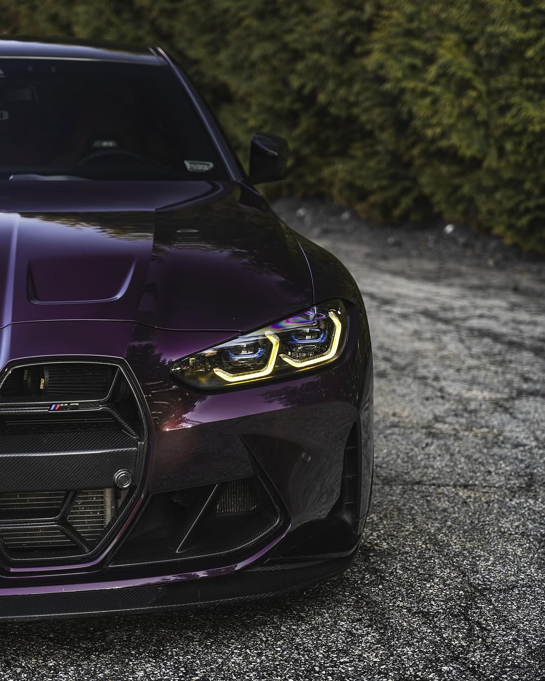 BMW M3/M3C G80/G81 2021 2022 2023 2024 & M4/M4C G82/G83 2021 2022 2023 2024 with Aftermarket Parts - CSL without ACC Sensor & CSL without ACC Sensor Grill Pre-preg Carbon Fiber from TAKD Carbon