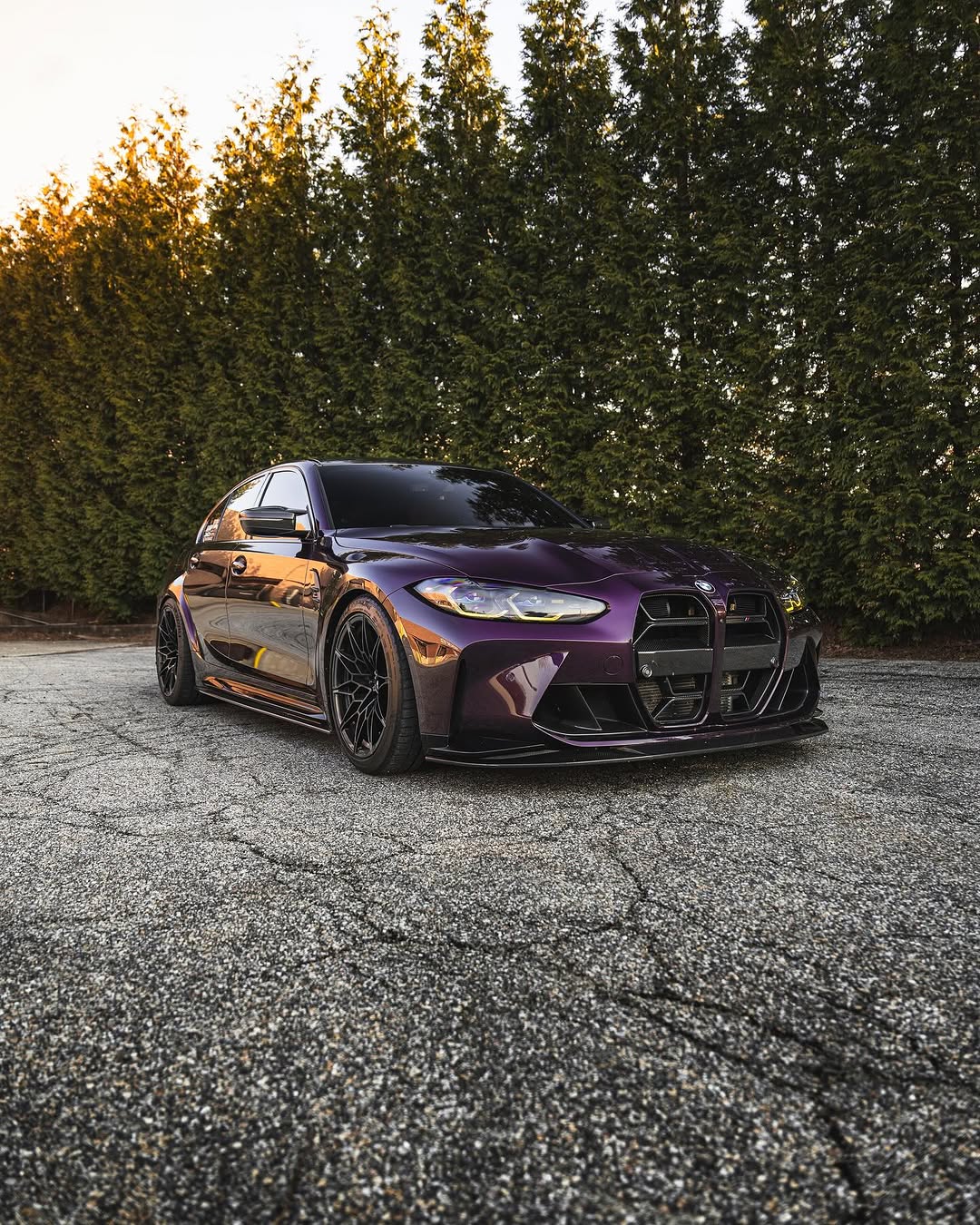 BMW M3 M3C M3CS G80 G81 2021 2022 2023 2024 & M4 M4C M4CS G82 G83 2021 2022 2023 2024 with Aftermarket Parts - CSL / Without ACC & CSL / With ACC Front Kidney Grill Pre-preg Carbon Fiber from Aero Republic