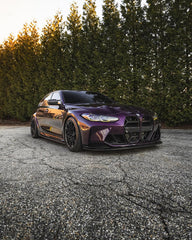 BMW M3/M3C G80/G81 2021 2022 2023 2024 & M4/M4C G82/G83 2021 2022 2023 2024 with Aftermarket Parts - CSL without ACC Sensor & CSL without ACC Sensor Grill Pre-preg Carbon Fiber from TAKD Carbon