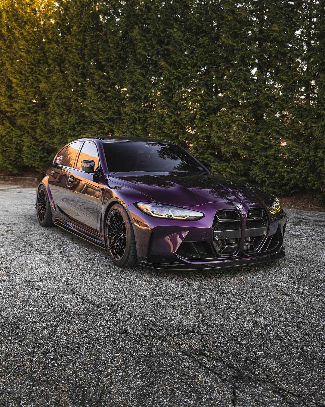 BMW M3/M3C G80/G81 2021 2022 2023 2024 & M4/M4C G82/G83 2021 2022 2023 2024 with Aftermarket Parts - CSL without ACC Sensor & CSL without ACC Sensor Grill Pre-preg Carbon Fiber from TAKD Carbon