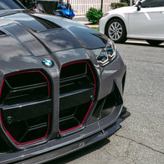 BMW M3/M3C G80/G81 2021 2022 2023 2024 & M4/M4C G82/G83 2021 2022 2023 2024 with Aftermarket Parts - CSL without ACC Sensor & CSL without ACC Sensor Grill Pre-preg Carbon Fiber from TAKD Carbon