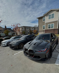 BMW M3 / M3C G80 G81 & M4 / M4C G82 G83 2021 2022 2023 2024 with Aftermarket Parts - Hood Bonnet Double-sided Pre-preg Carbon Fiber from TAKD Carbon