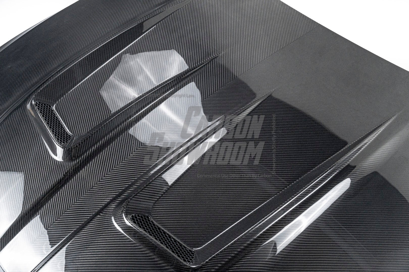 BMW M3 / M3C G80 G81 & M4 / M4C G82 G83 2021 2022 2023 2024 with Aftermarket Parts - Hood Bonnet Double-sided Pre-preg Carbon Fiber from TAKD Carbon