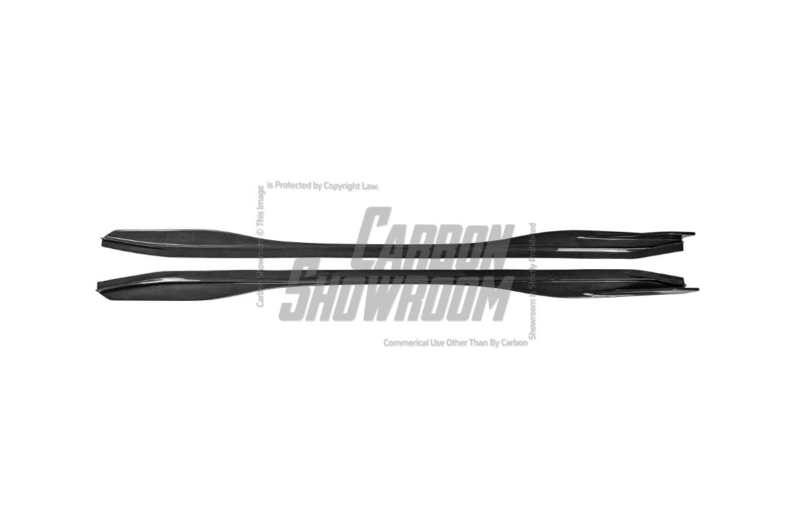 BMW M3/M3C G80/G81 2021-ON & M4/M4C G82/G83 2021 2022 2023 2024 with Aftermarket Parts - V1 Style Side Skirts Pre-preg Carbon Fiber from TAKD Carbon