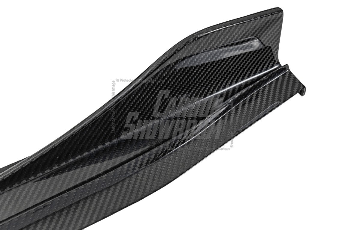 BMW M3/M3C G80/G81 2021-ON & M4/M4C G82/G83 2021 2022 2023 2024 with Aftermarket Parts - V1 Style Side Skirts Pre-preg Carbon Fiber from TAKD Carbon