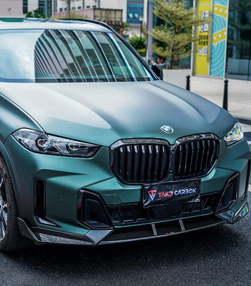 BMW X5 s/x Drive 40i & xDrive 50e (With M-Package, does not fit base model) & M60i G05 LCI 2024-ON with Aftermarket Parts - Front Intake Vents Dry Pre-preg Carbon Fiber from TAKD Carbon