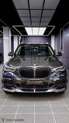 TAKD Carbon Fiber Front Bumper Side Vent Valences Trim for BMW X5 s/x xDrive 50e & M60i G05 LCI