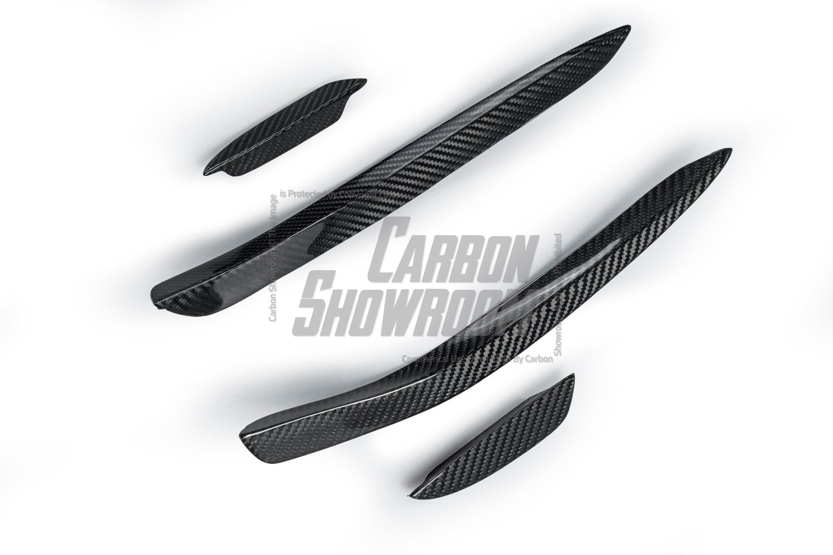 Mercedes Benz A-Class A45 W177 2019-ON with Aftermarket Parts - Front Canards Pre-preg Carbon Fiber from TAKD Carbon