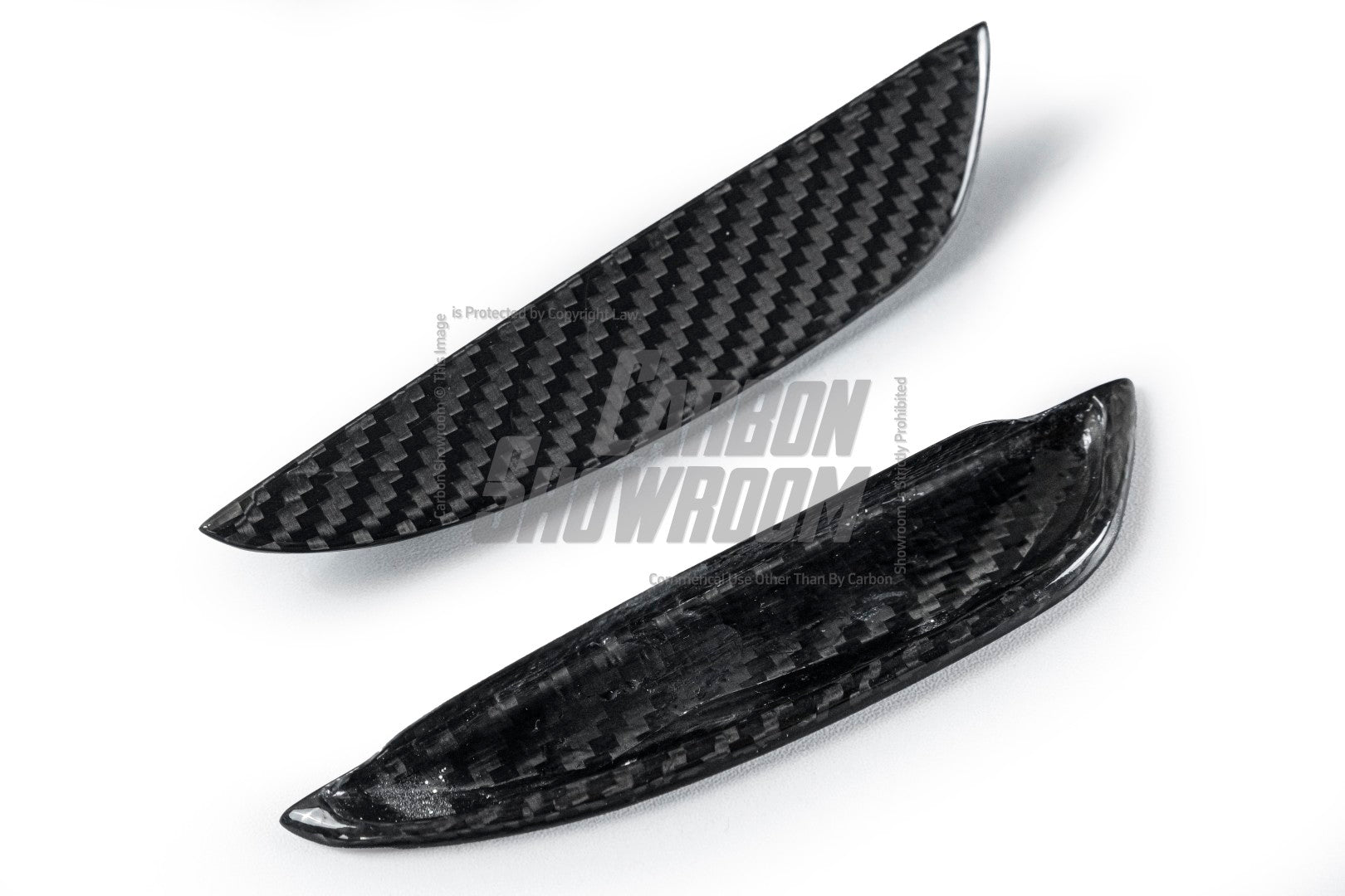 Mercedes Benz A-Class A45 W177 2019-ON with Aftermarket Parts - Front Canards Pre-preg Carbon Fiber from TAKD Carbon