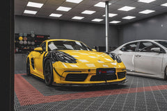 Porsche 718 Cayman / Boxster / GTS / GT4 / Spyder 2017 2018 2019 2020 2021 2022 2023 2024 with Aftermarket Parts - Side Skirts Pre-preg Carbon Fiber from TAKD Carbon