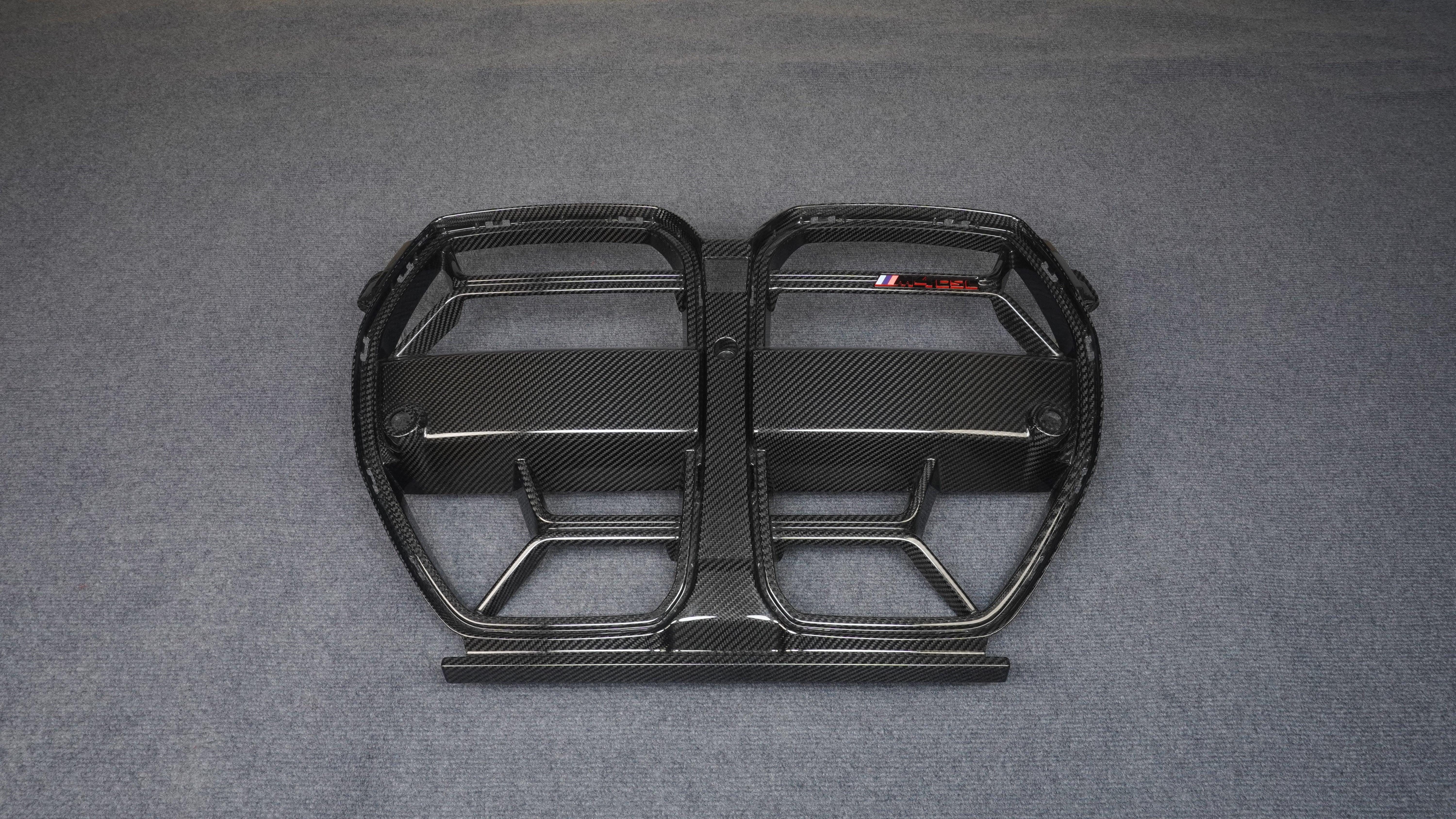 BMW M3/M3C G80/G81 2021 2022 2023 2024 & M4/M4C G82/G83 2021 2022 2023 2024 with Aftermarket Parts - CSL without ACC Sensor & CSL without ACC Sensor Grill Pre-preg Carbon Fiber from TAKD Carbon