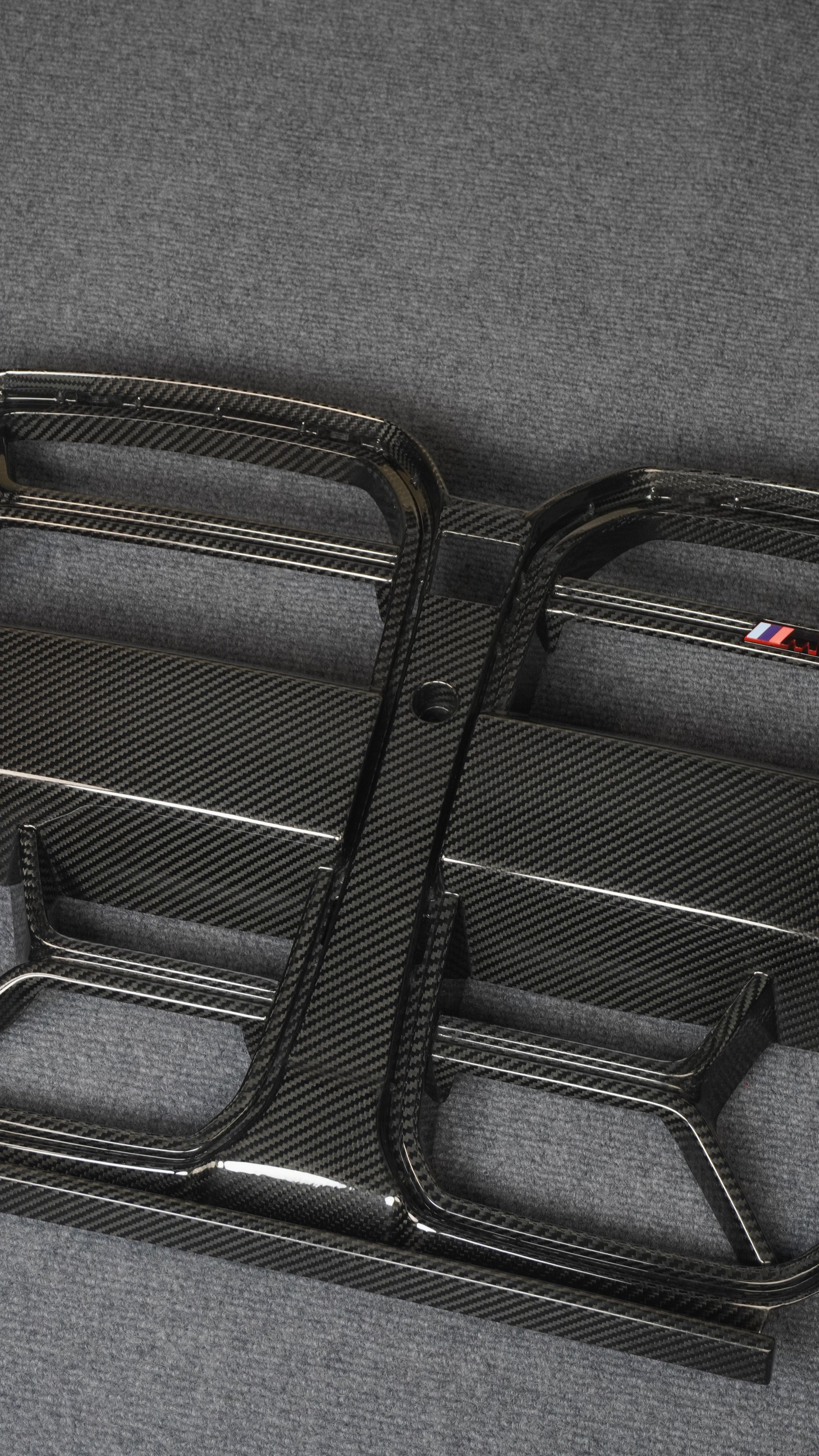 BMW M3 G80 & M4 G82 G83 2021-ON with TAKD Carbon's aftermarket parts - Carbon Fiber Front Grill Replacement CSL Style