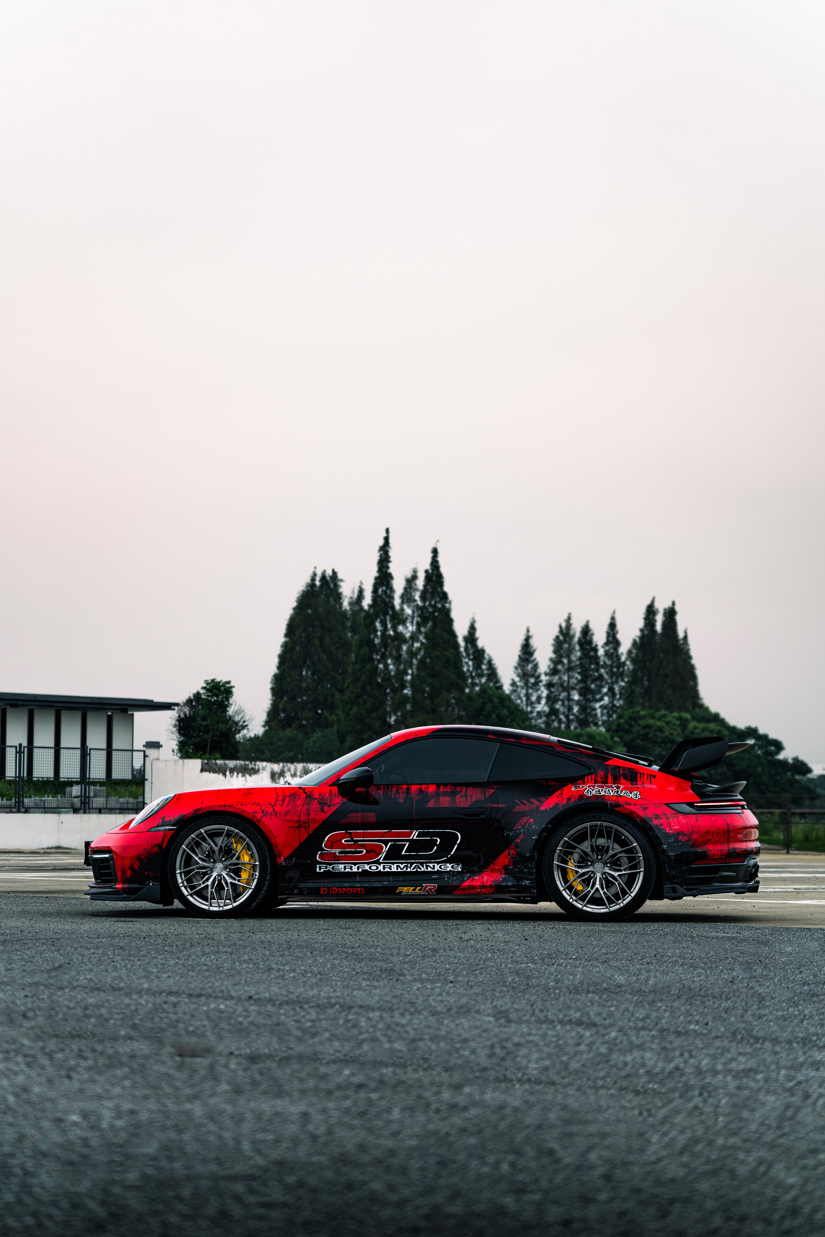 Porsche 911 992 Carrera / 4 / S / 4S (Base Model & With Aero Kit) 2022 2023 2024 with Aftermarket Parts - Side Skirts Pre-preg Carbon Fiber from TAKD Carbon