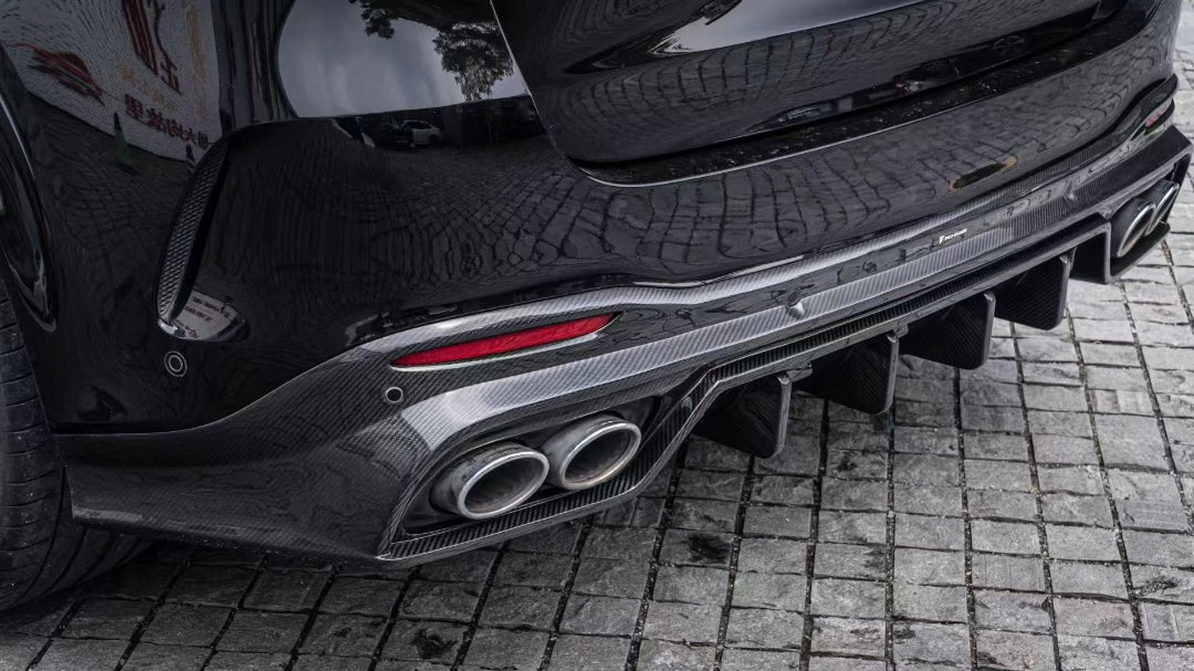 Mercedes Benz GLE-Class AMG GLE53 GLE63S W167 2019-ON with Aftermarket Parts - Rear Diffuser Dry Pre-preg Carbon Fiber from TAKD Carbon