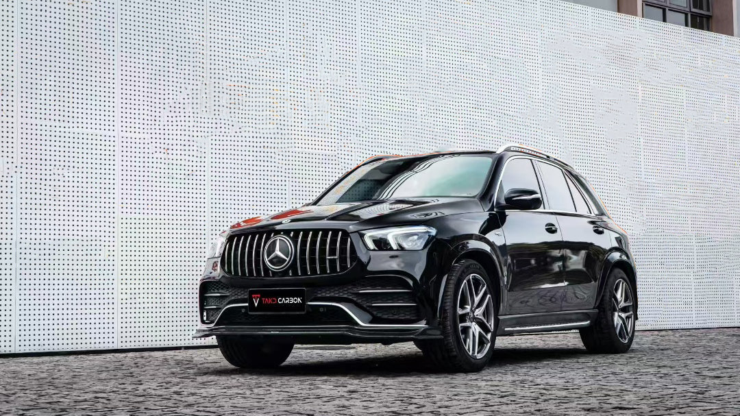Mercedes Benz GLE-Class AMG GLE53 W167 2019-ON with Aftermarket Parts - Front Lip Dry Pre-preg Carbon Fiber from TAKD Carbon