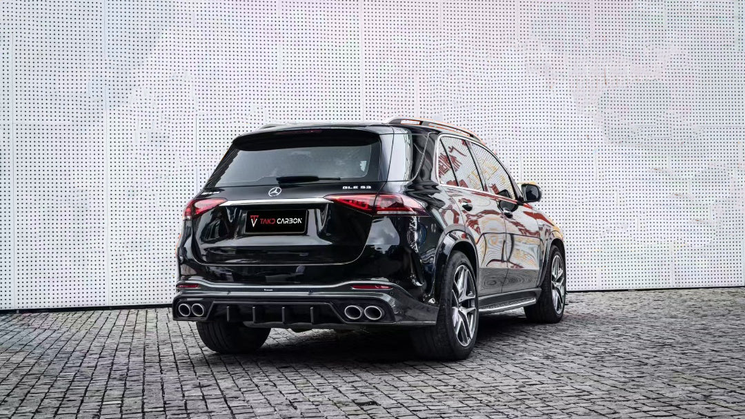 Mercedes Benz GLE-Class AMG GLE53 GLE63S W167 2019-ON with Aftermarket Parts - Rear Diffuser Dry Pre-preg Carbon Fiber from TAKD Carbon