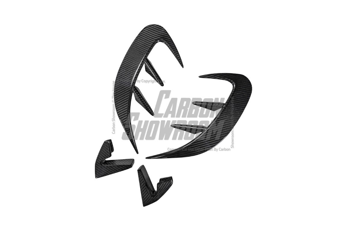 Mercedes Benz AMG GT43 GT50 GT53 X290 2021 2022 2023 2024 with Aftermarket Parts - Rear Bumper Canards Carbon Fiber from TAKD Carbon