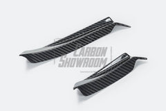 Mercedes Benz C-Class C63/C63S (fits both Pre-Facelift & Facelift) W205 2015 2016 2017 2018 2019 2020 2021 with Aftermarket Parts - Front Canards Pre-preg Carbon Fiber from TAKD Carbon