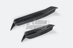 Mercedes Benz C-Class C63/C63S (fits both Pre-Facelift & Facelift) W205 2015 2016 2017 2018 2019 2020 2021 with Aftermarket Parts - Front Canards Pre-preg Carbon Fiber from TAKD Carbon
