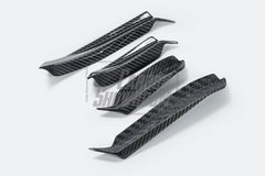 Mercedes Benz C-Class C63/C63S (fits both Pre-Facelift & Facelift) W205 2015 2016 2017 2018 2019 2020 2021 with Aftermarket Parts - Front Canards Pre-preg Carbon Fiber from TAKD Carbon