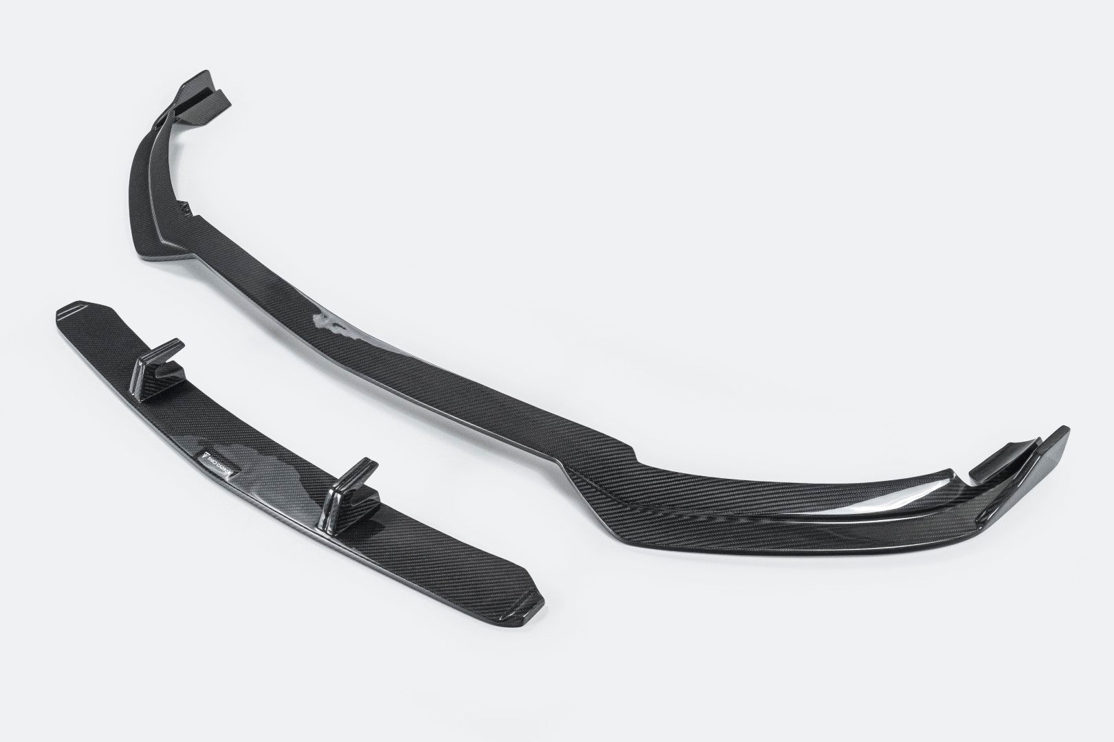 Mercedes Benz C-Class C63/C63S (fits both Pre-Facelift & Facelift) W205 2015 2016 2017 2018 2019 2020 2021 with Aftermarket Parts - Front Lip Pre-preg Carbon Fiber from TAKD Carbon
