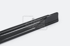 Mercedes Benz C-Class C63/C63S W205 (fits both Pre-Facelift & Facelift) W205 2015 2016 2017 2018 2019 2020 2021 with Aftermarket Parts - V1 Side Skirts Pre-preg Carbon Fiber from TAKD Carbon