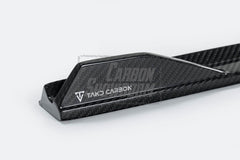 Mercedes Benz C-Class C63/C63S W205 (fits both Pre-Facelift & Facelift) W205 2015 2016 2017 2018 2019 2020 2021 with Aftermarket Parts - V1 Side Skirts Pre-preg Carbon Fiber from TAKD Carbon