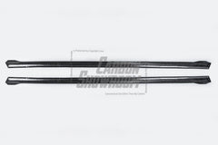 Mercedes Benz C-Class C63/C63S W205 (fits both Pre-Facelift & Facelift) W205 2015 2016 2017 2018 2019 2020 2021 with Aftermarket Parts - V1 Side Skirts Pre-preg Carbon Fiber from TAKD Carbon