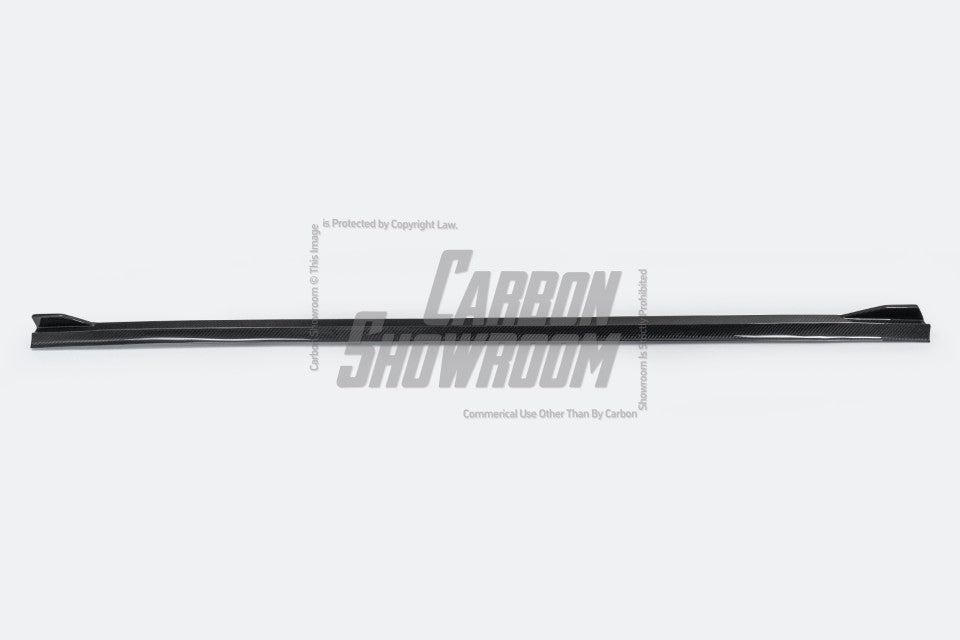 Mercedes Benz C-Class C63/C63S W205 (fits both Pre-Facelift & Facelift) W205 2015 2016 2017 2018 2019 2020 2021 with Aftermarket Parts - V1 Side Skirts Pre-preg Carbon Fiber from TAKD Carbon
