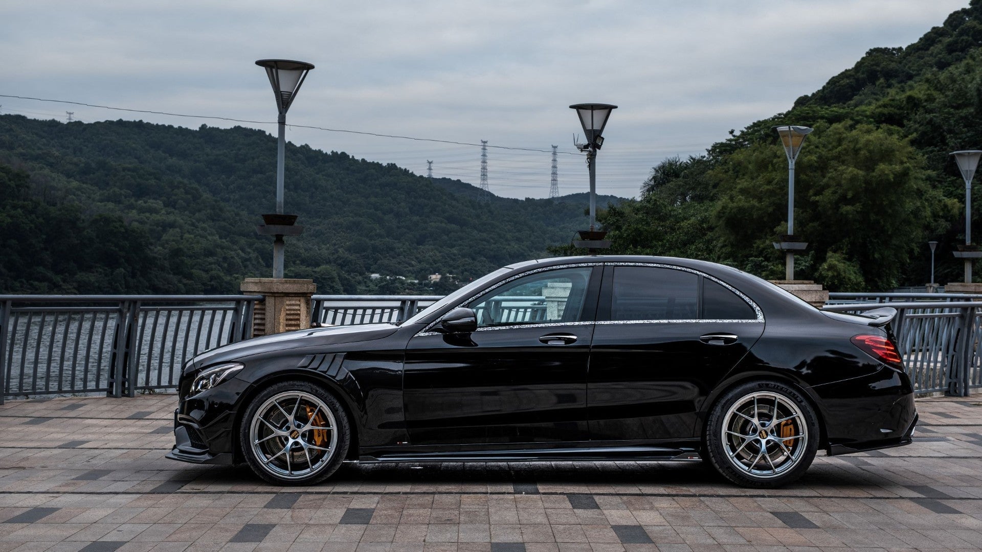 Mercedes Benz C-Class C63S C63 C43 AMG C450 C300 W205 Sedan 2015 2016 2017 2018 2019 2020 2021 with Aftermarket Parts - V2 Rear Lip Spoiler Dry Pre-preg Carbon Fiber from TAKD Carbon