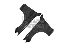 Mercedes Benz C-Class C63/C63S C43 C300 W205 (fits both Pre-Facelift & Facelift) W205 2015 2016 2017 2018 2019 2020 2021 with Aftermarket Parts - Front Fenders Pre-preg Carbon Fiber from TAKD Carbon