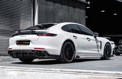 Porsche Panamera 4 & 4S & Turbo 971 (fits both pre-facelift & facelift) 2017-ON with Aftermarket Parts - Side Skirts Pre-preg Carbon Fiber from TAKD Carbon