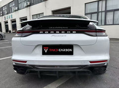 Porsche Panamera 4 & 4S & Turbo 971 (fits both pre-facelift & facelift) 2017-ON with Aftermarket Parts - Rear Diffuser Pre-preg Carbon Fiber from TAKD Carbon