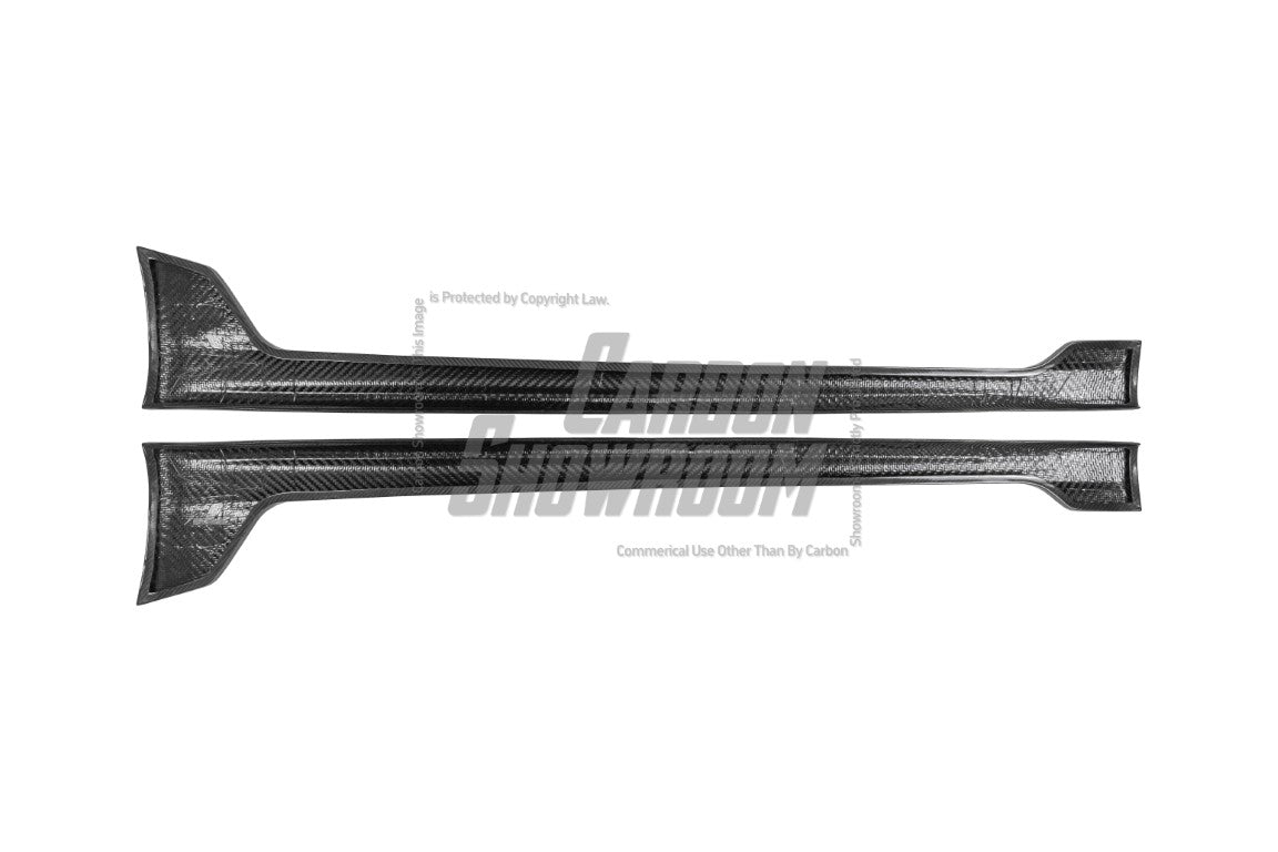 Porsche 718 Cayman / Boxster / GTS / GT4 / Spyder 2017 2018 2019 2020 2021 2022 2023 2024 with Aftermarket Parts -Side Skirts Pre-preg Carbon Fiber from TAKD Carbon