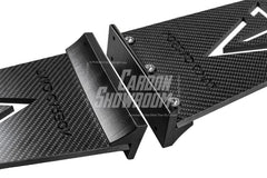 Porsche 718 Cayman / Boxster / GTS 2017-ON with Aftermarket Parts - V1 Rear Wing Pre-preg Carbon Fiber from TAKD Carbon