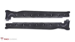 Porsche 911 992 Carrera / 4 / S / 4S (Base Model & With Aero Kit) 2022 2023 2024 with Aftermarket Parts - Side Skirts Pre-preg Carbon Fiber from TAKD Carbon