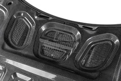 Porsche 718 Boxster / Cayman (all models, including GTS / GT4 / GT4RS / Spyder) & 911 991.1 991.2 (all models, including Carrera S / 4S / T / GTS / 4 GTS / Targa / GT3 / GT3 RS / R / Turbo / Turbo S / GT2 RS with Aftermarket Parts - V1 Style Hood Bonnet Pre-preg Carbon Fiber from TAKD Carbon