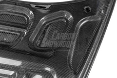 Porsche 718 Boxster / Cayman (all models, including GTS / GT4 / GT4RS / Spyder) & 911 991.1 991.2 (all models, including Carrera S / 4S / T / GTS / 4 GTS / Targa / GT3 / GT3 RS / R / Turbo / Turbo S / GT2 RS with Aftermarket Parts - V1 Style Hood Bonnet Pre-preg Carbon Fiber from TAKD Carbon