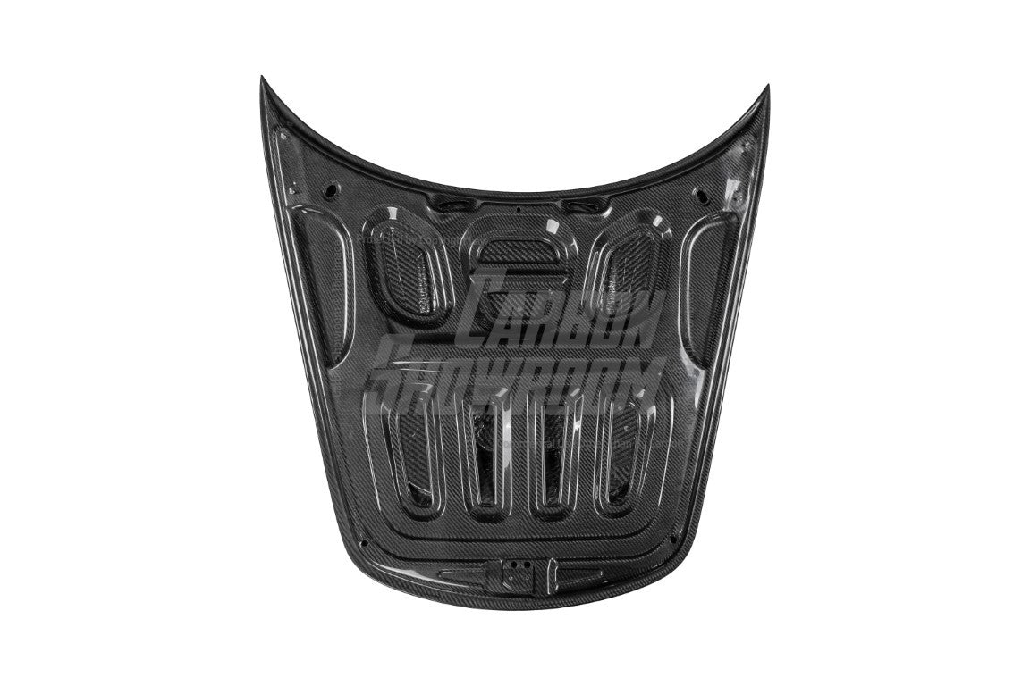 Porsche 718 Boxster / Cayman (all models, including GTS / GT4 / GT4RS / Spyder) & 911 991.1 991.2 (all models, including Carrera S / 4S / T / GTS / 4 GTS / Targa / GT3 / GT3 RS / R / Turbo / Turbo S / GT2 RS with Aftermarket Parts - V1 Style Hood Bonnet Pre-preg Carbon Fiber from TAKD Carbon